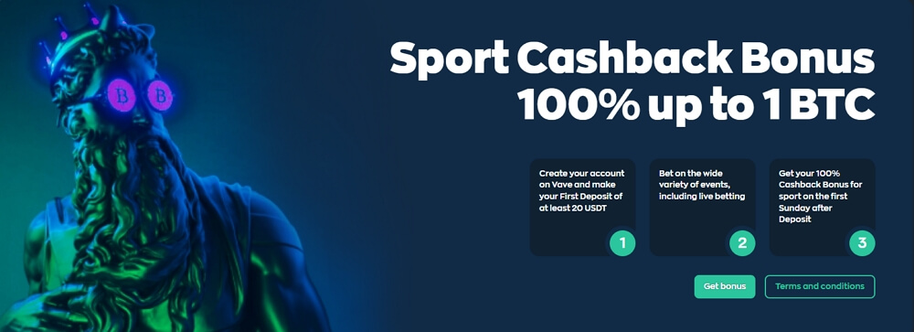 vave bitcoin sports welcome bonus